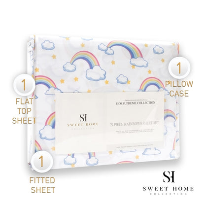 Set di lenzuola Rainbows di Sweet Home Collection - Multi