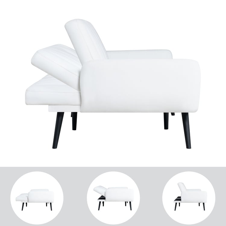 Divano letto futon moderno, divano futon convertibile, divano letto in lino con schienale diviso per soggiorno