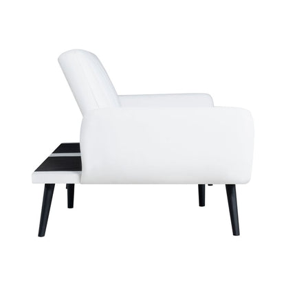 Divano letto futon moderno, divano futon convertibile, divano letto in lino con schienale diviso per soggiorno