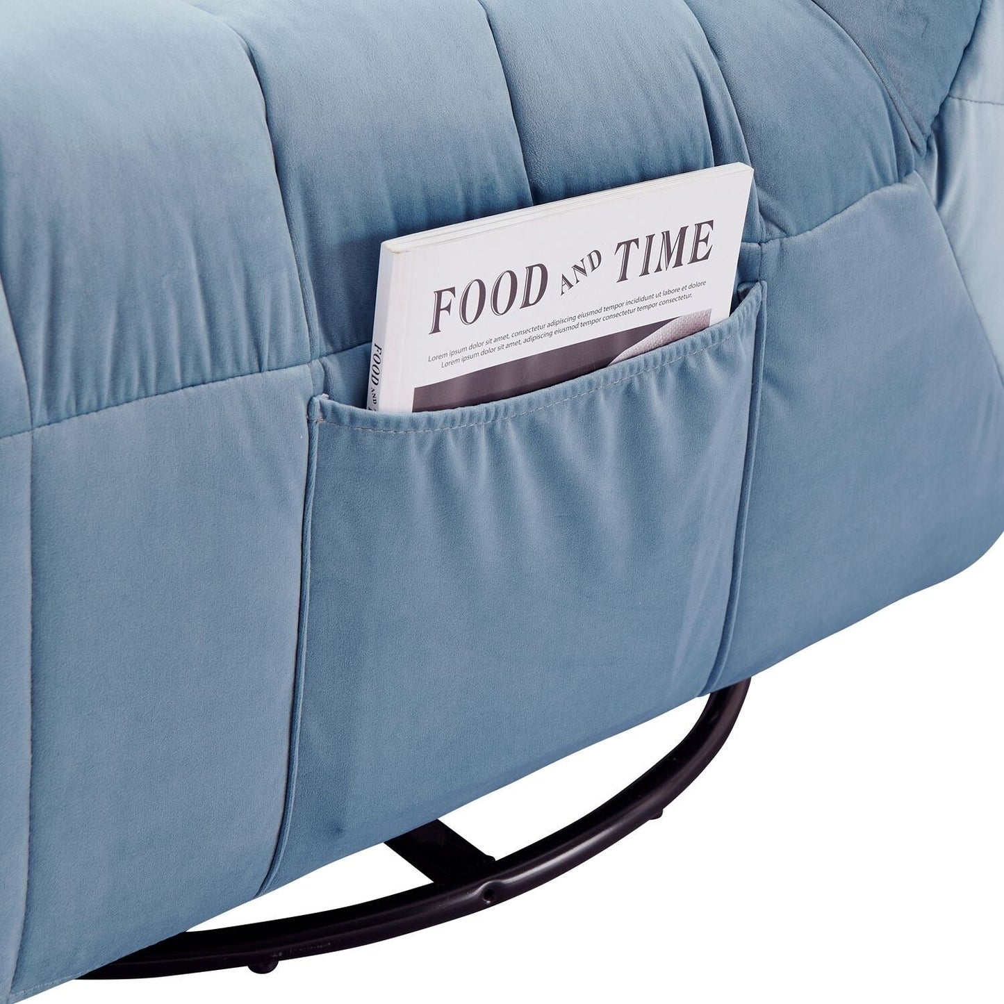 Poltrona reclinabile da lettura con maniglia manuale - Design elegante e leggero per l'ufficio domestico