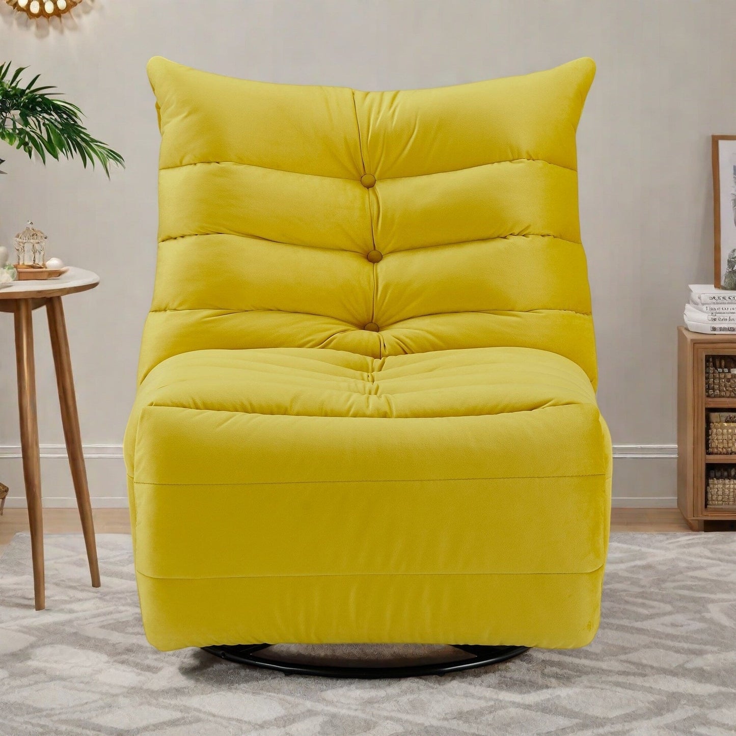 Poltrona reclinabile da lettura con maniglia manuale - Design elegante e leggero per l'ufficio domestico