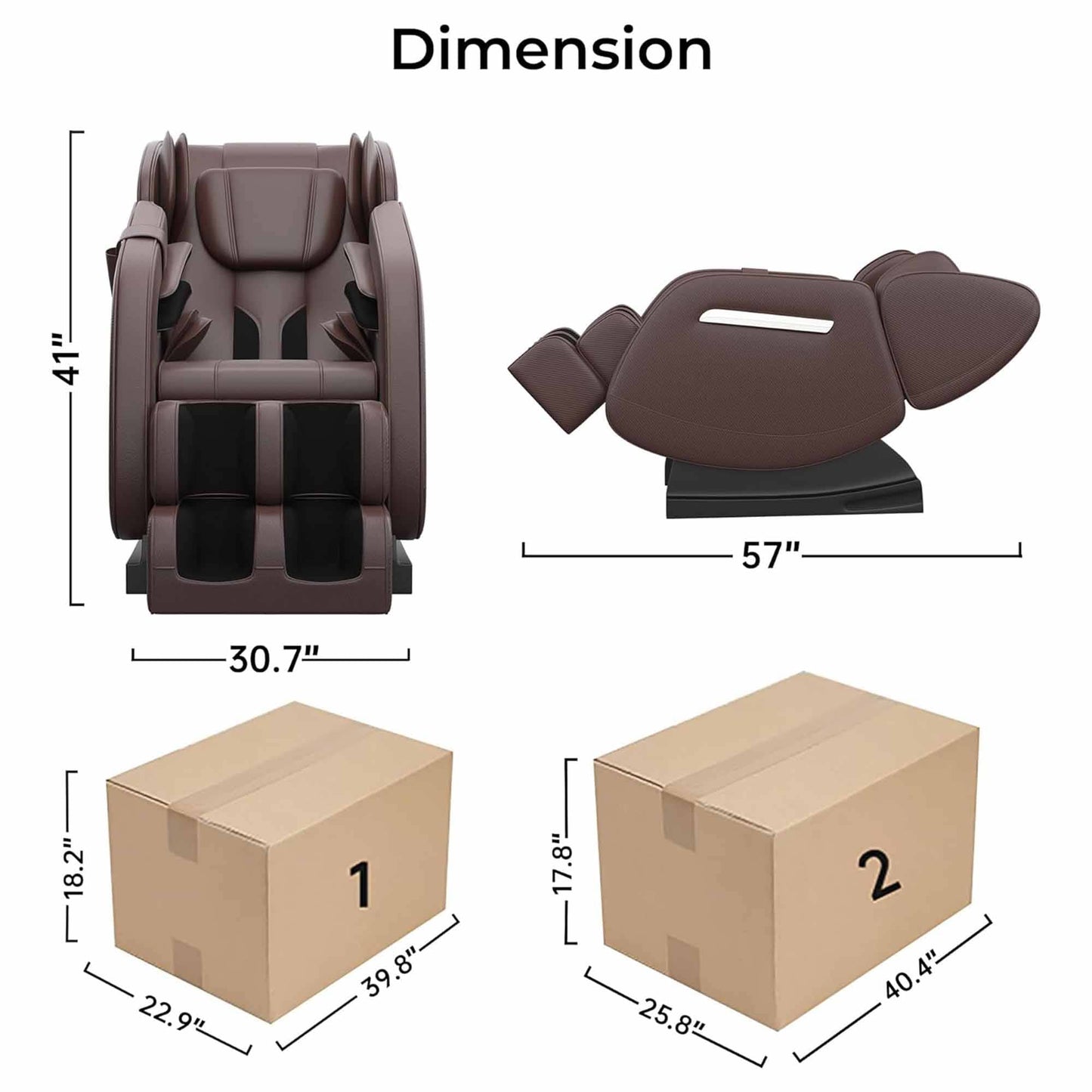 Poltrona massaggiante riscaldata Ukuowu Favor-MM350 per tutto il corpo con modalità gravità zero e lettore musicale Bluetooth