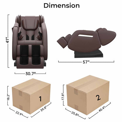 Poltrona massaggiante riscaldata Ukuowu Favor-MM350 per tutto il corpo con modalità gravità zero e lettore musicale Bluetooth
