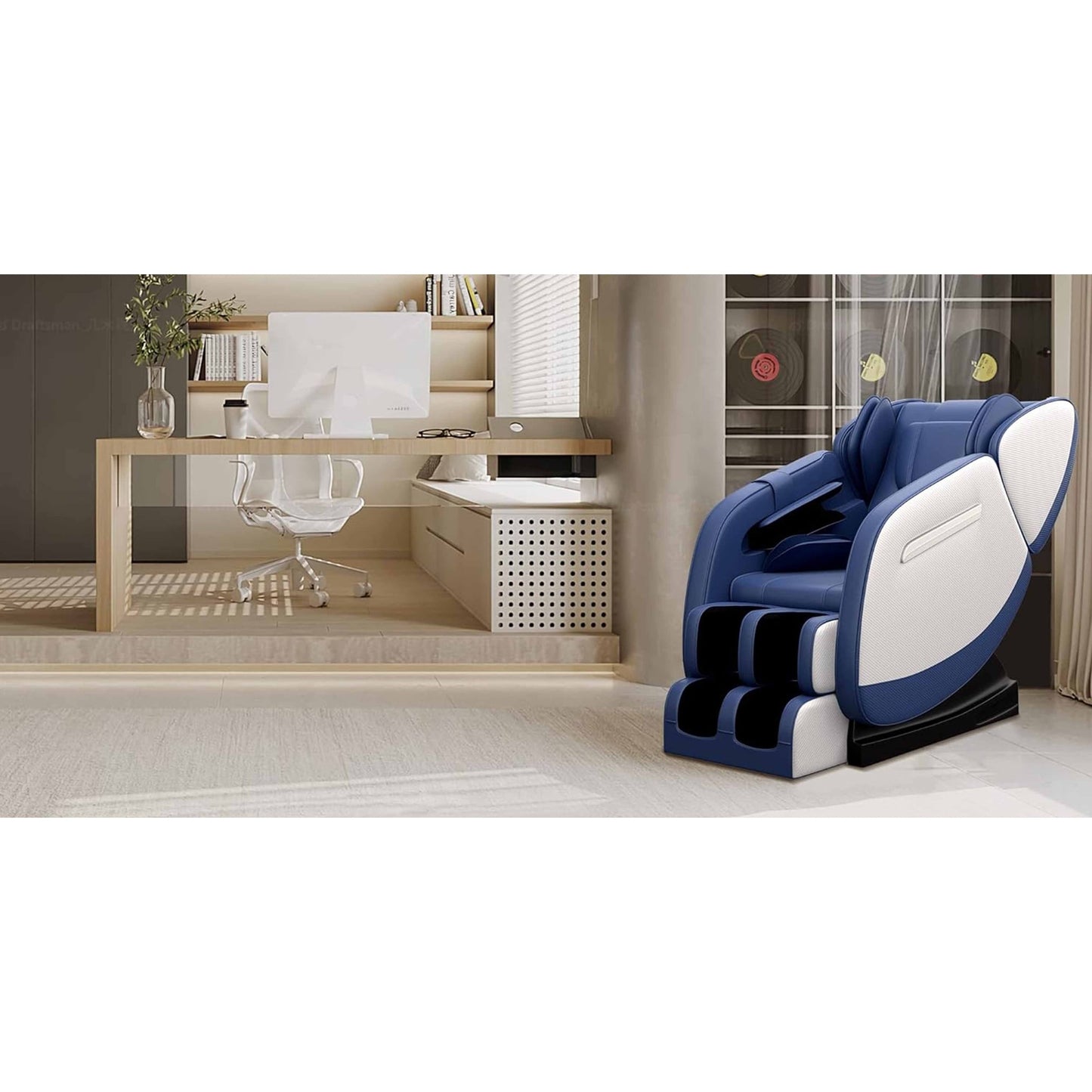 Poltrona massaggiante riscaldata Ukuowu Favor-MM350 per tutto il corpo con modalità gravità zero e lettore musicale Bluetooth