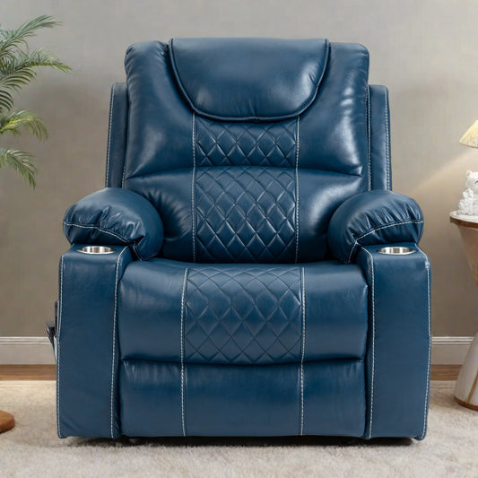 Poltrona reclinabile - Capacità di 400 libbre, doppio motore OKIN, massaggio/calore - Reclinazione di 180°, posizione di gravità zero