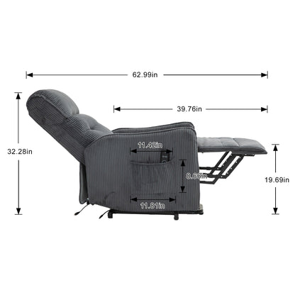 Poltrona reclinabile, poltrone reclinabili elettriche per adulti, poltrona reclinabile elettrica con molle insacchettate laterali