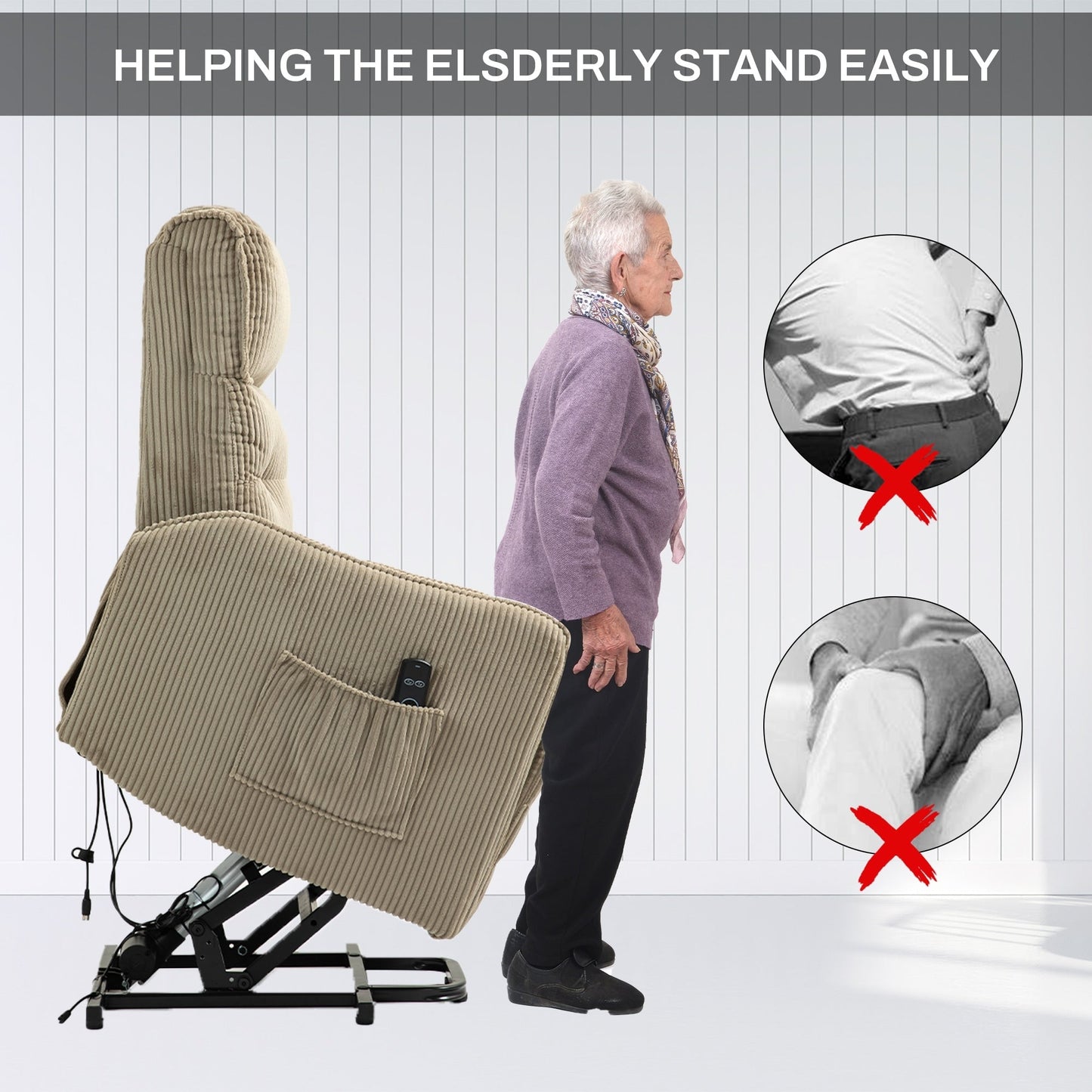 Poltrona reclinabile, poltrone reclinabili elettriche per adulti, poltrona reclinabile elettrica con molle insacchettate laterali