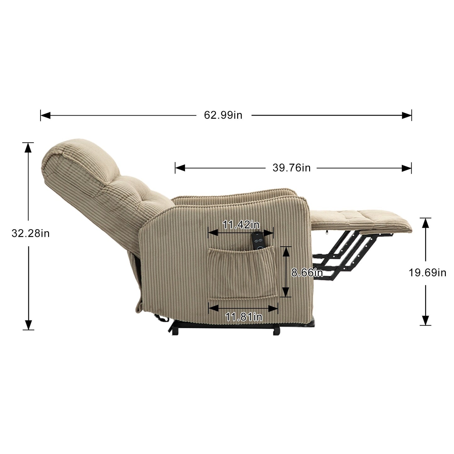 Poltrona reclinabile, poltrone reclinabili elettriche per adulti, poltrona reclinabile elettrica con molle insacchettate laterali