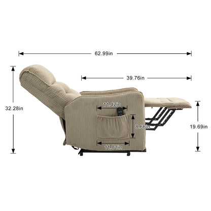 Poltrona reclinabile, poltrone reclinabili elettriche per adulti, poltrona reclinabile elettrica con molle insacchettate laterali
