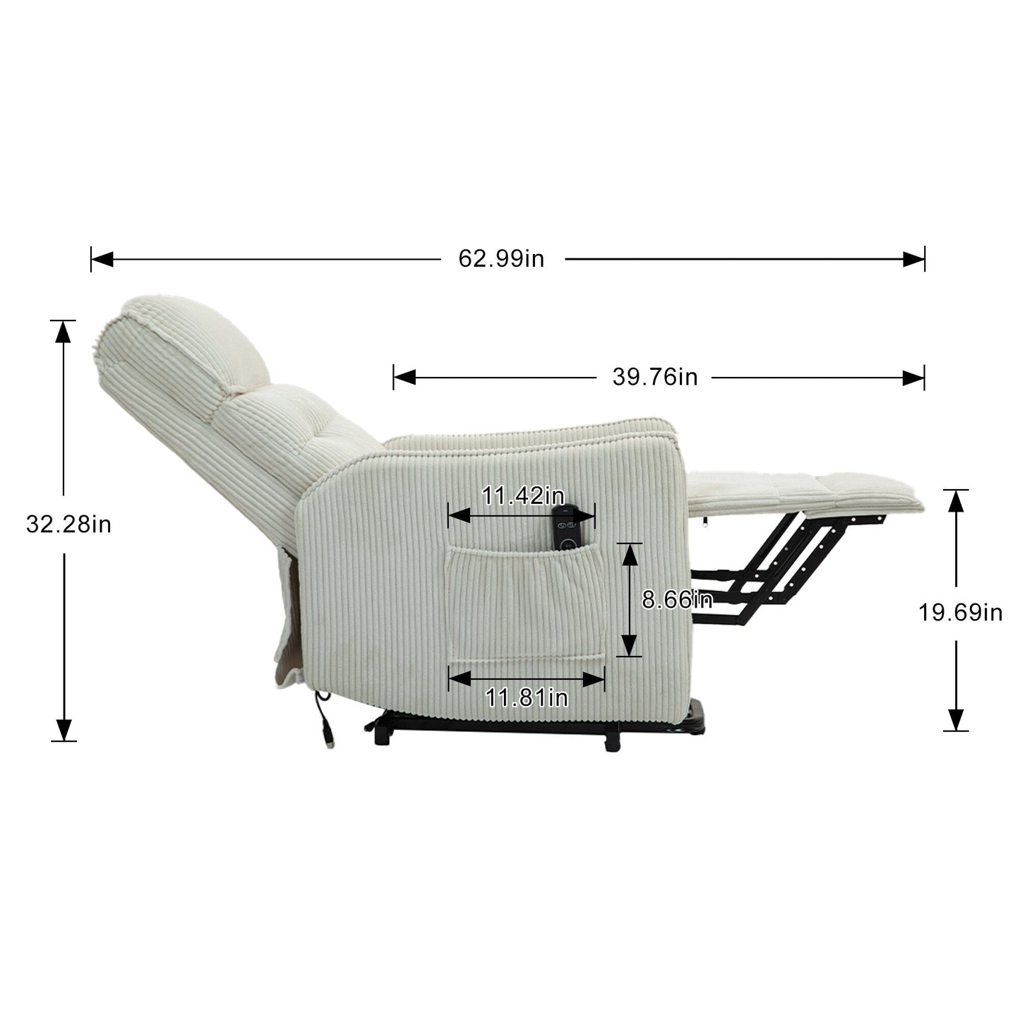 Poltrona reclinabile, poltrone reclinabili elettriche per adulti, poltrona reclinabile elettrica con molle insacchettate laterali