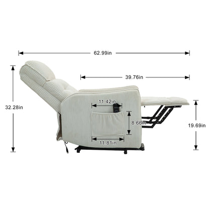 Poltrona reclinabile, poltrone reclinabili elettriche per adulti, poltrona reclinabile elettrica con molle insacchettate laterali