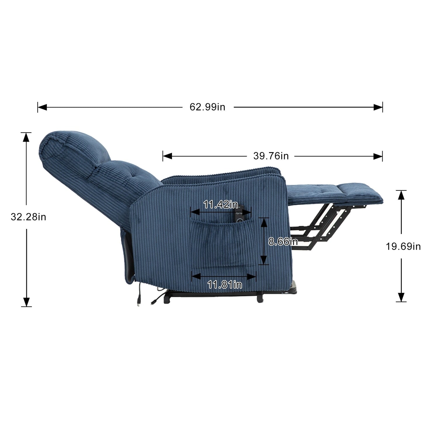 Poltrona reclinabile, poltrone reclinabili elettriche per adulti, poltrona reclinabile elettrica con molle insacchettate laterali