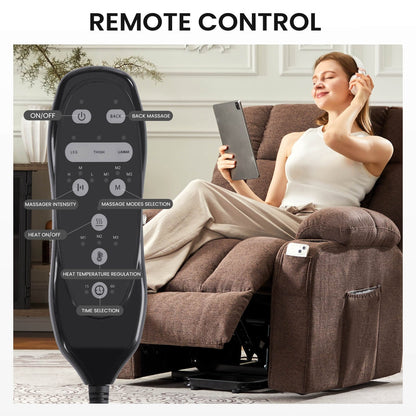 Poltrona reclinabile, poltrona massaggiante reclinabile con calore, poltrona elevabile elettrica per home theater per soggiorno