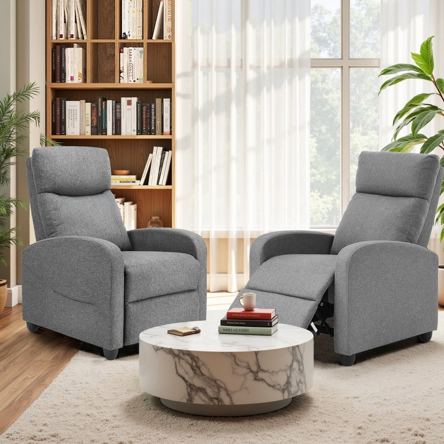 Poltrona reclinabile regolabile per massaggi, piccola poltrona per home theater, per soggiorno e adulti