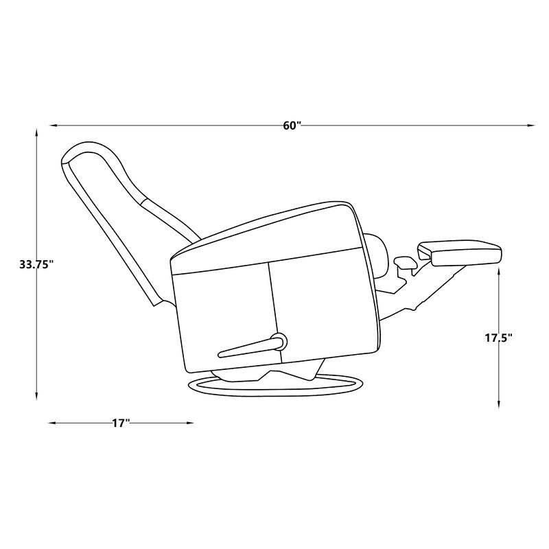 Poltrona reclinabile, poltrona reclinabile, poltrona girevole, poltrona decorativa