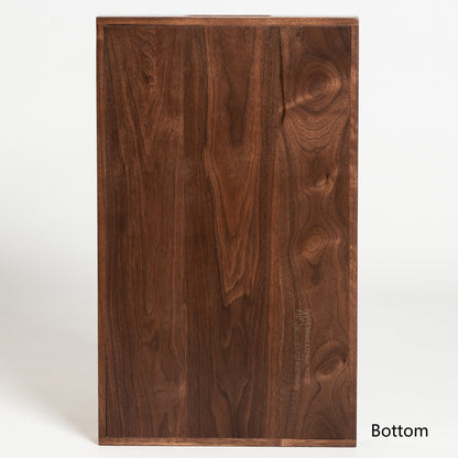 Vassoio da portata rettangolare in legno di noce nero KINWELL