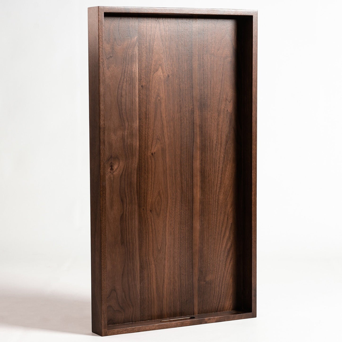 Vassoio da portata rettangolare in legno di noce nero KINWELL