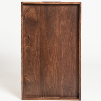 Vassoio da portata rettangolare in legno di noce nero KINWELL