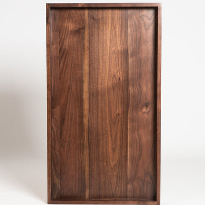 Vassoio da portata rettangolare in legno di noce nero KINWELL