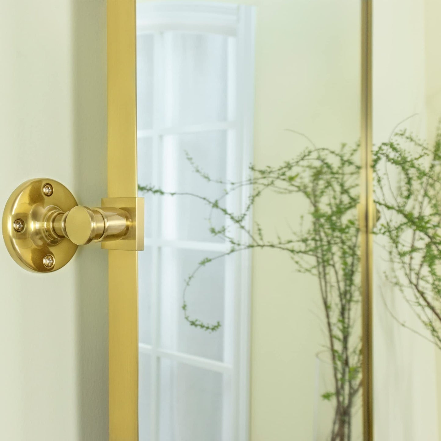 Specchio da parete in metallo girevole e inclinabile rettangolare Jonathan TEHOME