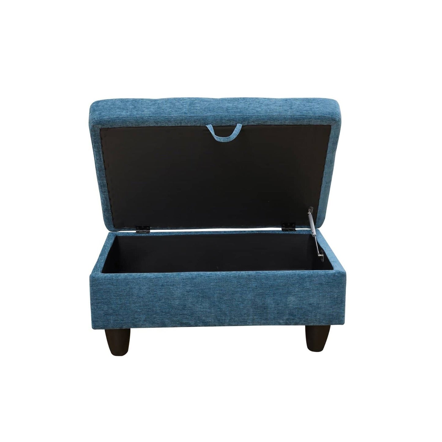 Pouf contenitore per soggiorno in flanella rossa e PVC