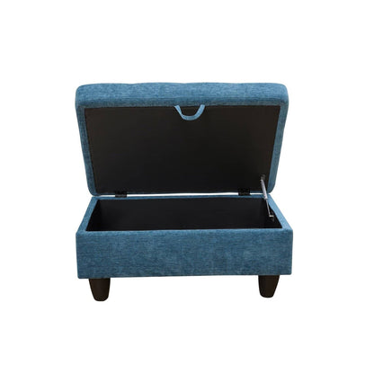 Pouf contenitore per soggiorno in flanella rossa e PVC