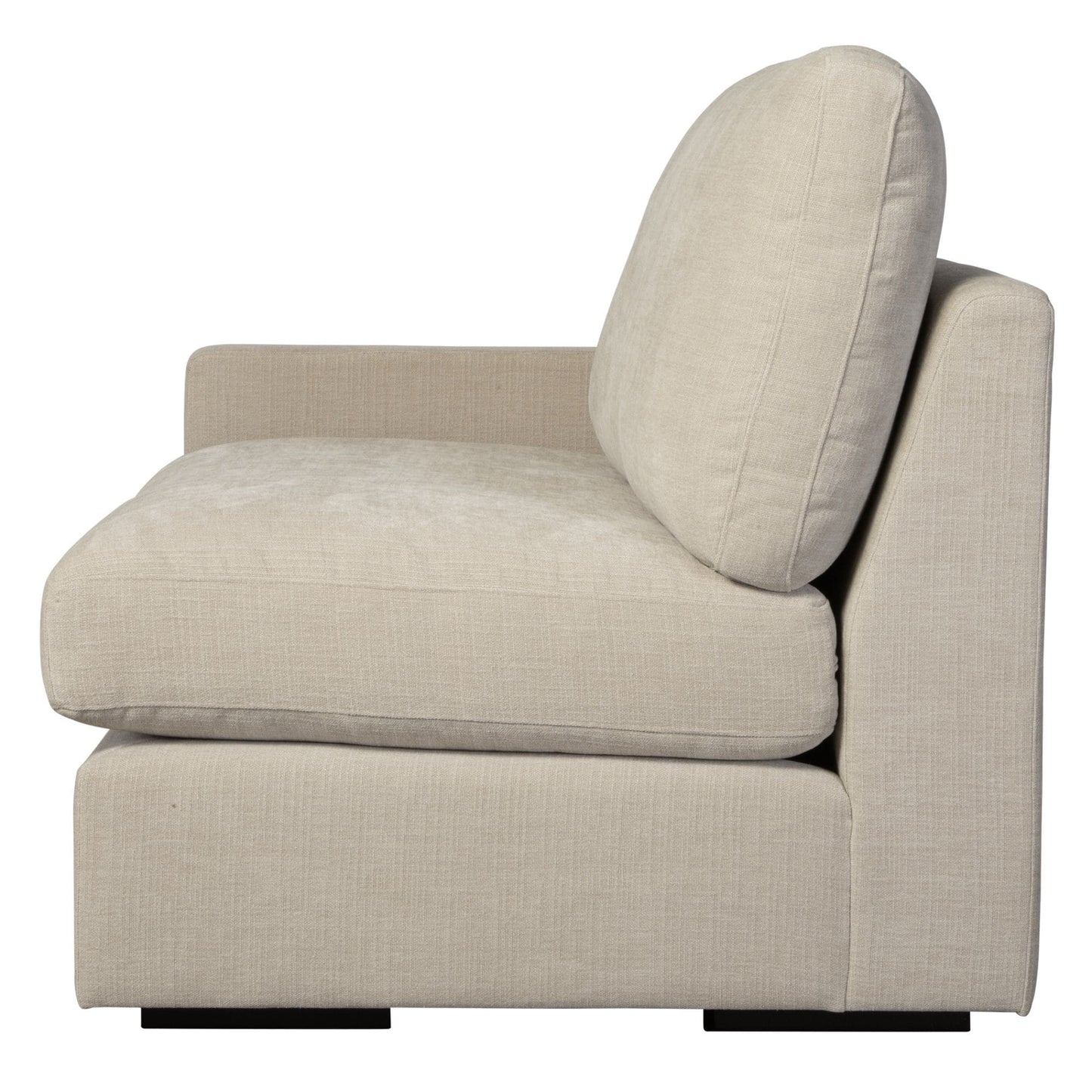 Refuge Solid Modular Bracciolo Sinistro per Divano Componibile - 43,25 - Grigio Sabbia