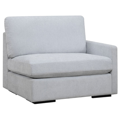 Refuge Solid Modular Right Arm Seat per divano componibile - 43,25 - Azzurro cielo