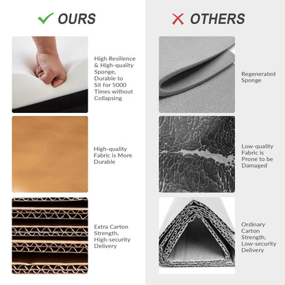 Divano letto imbottito in vera pelle Regina 82.5 per soggiorno di HULALA HOME