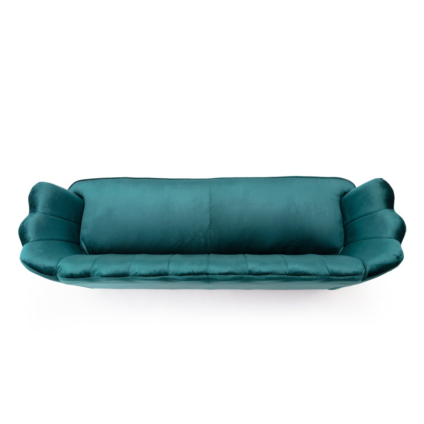 Divano a 3 posti Reitz Glam Velvet Shell di Christopher Knight Home - 76,25 L x 29,25 P x 33,50 A