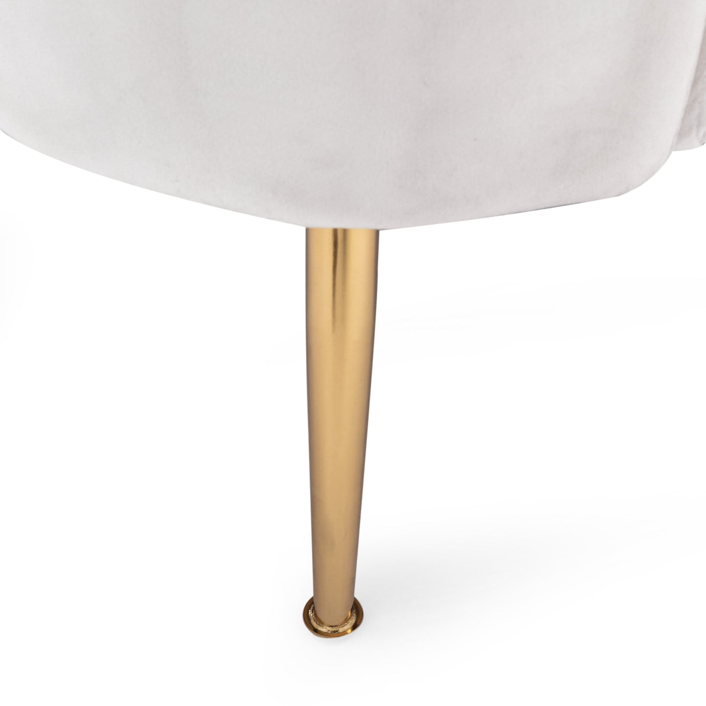 Divano a 3 posti Reitz Glam Velvet Shell di Christopher Knight Home - 76,25 L x 29,25 P x 33,50 A