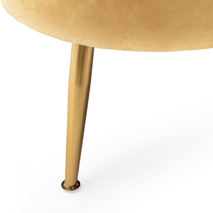 Divano a 3 posti Reitz Glam Velvet Shell di Christopher Knight Home - 76,25 L x 29,25 P x 33,50 A