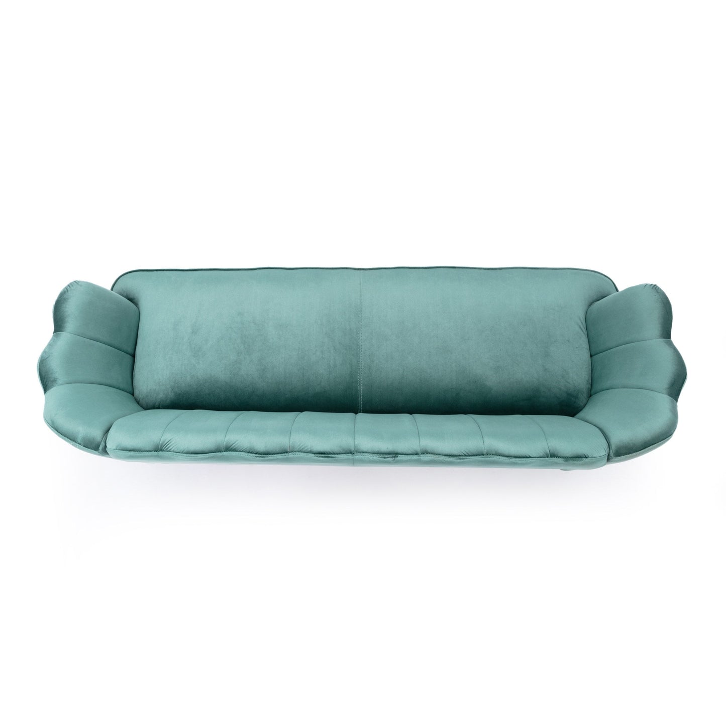Divano a 3 posti Reitz Glam Velvet Shell di Christopher Knight Home - 76,25 L x 29,25 P x 33,50 A