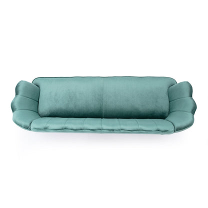 Divano a 3 posti Reitz Glam Velvet Shell di Christopher Knight Home - 76,25 L x 29,25 P x 33,50 A
