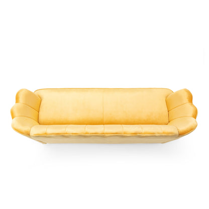 Divano a 3 posti Reitz Glam Velvet Shell di Christopher Knight Home - 76,25 L x 29,25 P x 33,50 A
