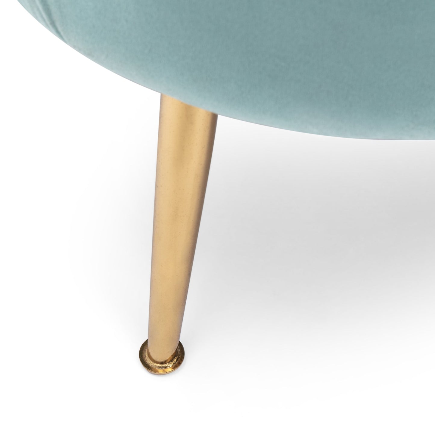 Divano a 3 posti Reitz Glam Velvet Shell di Christopher Knight Home - 76,25 L x 29,25 P x 33,50 A