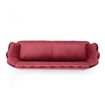 Divano a 3 posti Reitz Glam Velvet Shell di Christopher Knight Home - 76,25 L x 29,25 P x 33,50 A