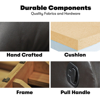 Rilassati su una sdraio? Poltrona reclinabile manuale in similpelle Porter di iLounge