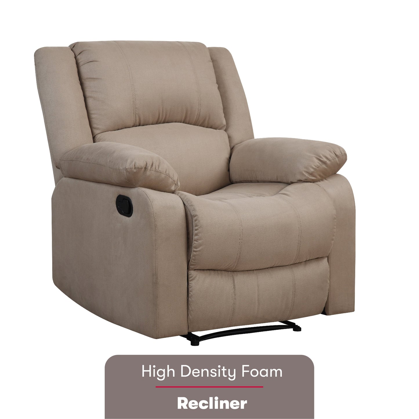 Rilassati su una sdraio? Poltrona reclinabile manuale in microfibra Porter di iLounge