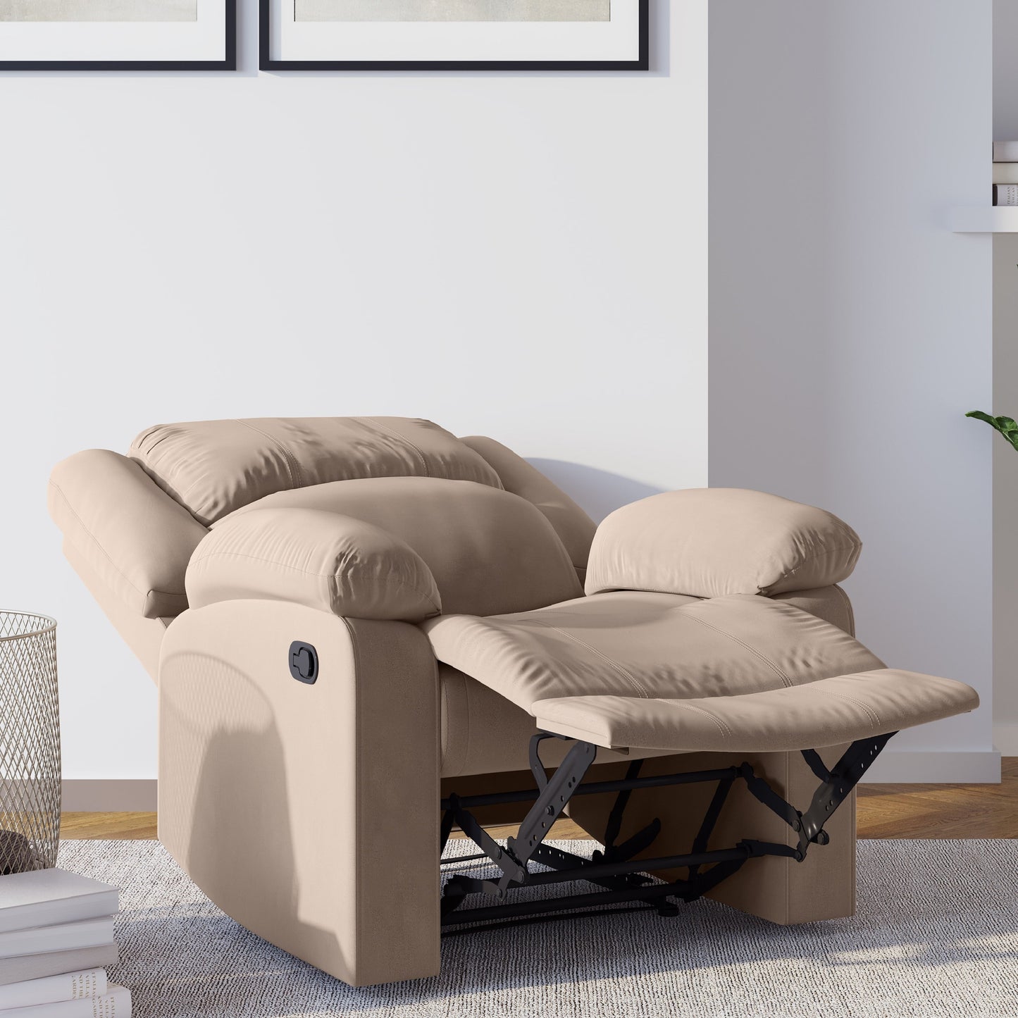 Rilassati su una sdraio? Poltrona reclinabile manuale in microfibra Porter di iLounge