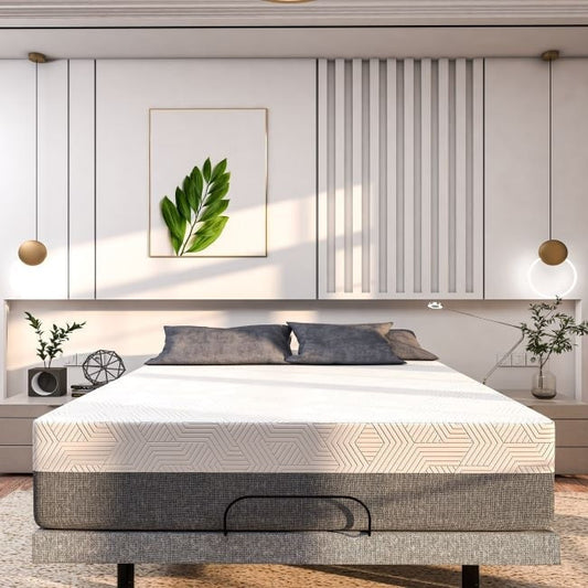 Materasso in memory foam con gel rinfrescante Renanim, traspirante e di supporto per un sonno più fresco