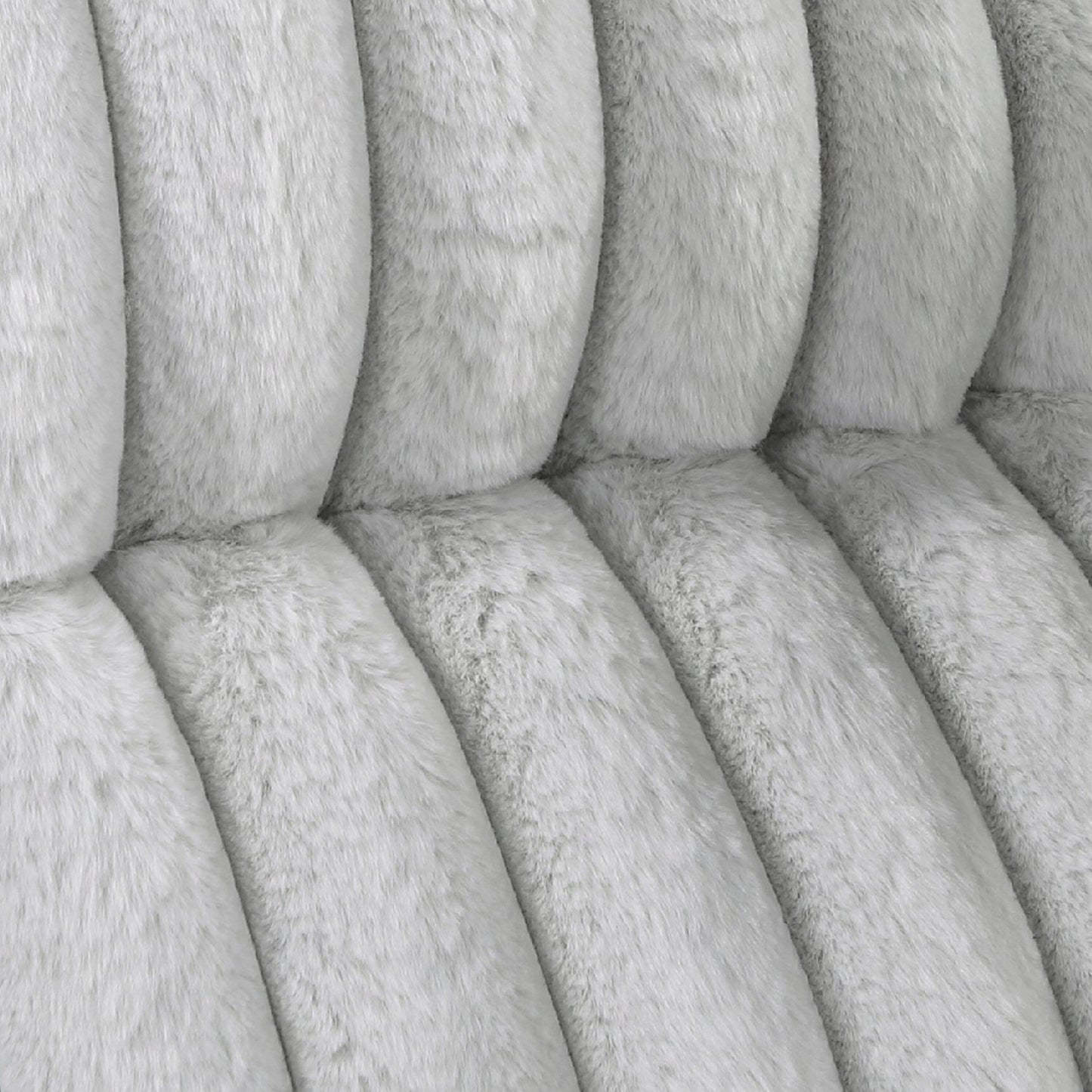 Divano reclinabile manuale Rexy, velluto a coste grigio chiaro testurizzato, 95 pollici