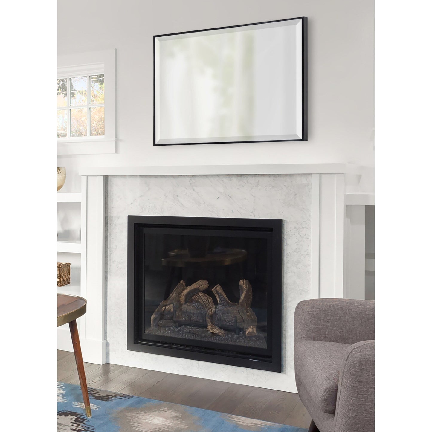 Specchio decorativo da parete con cornice Rhodes