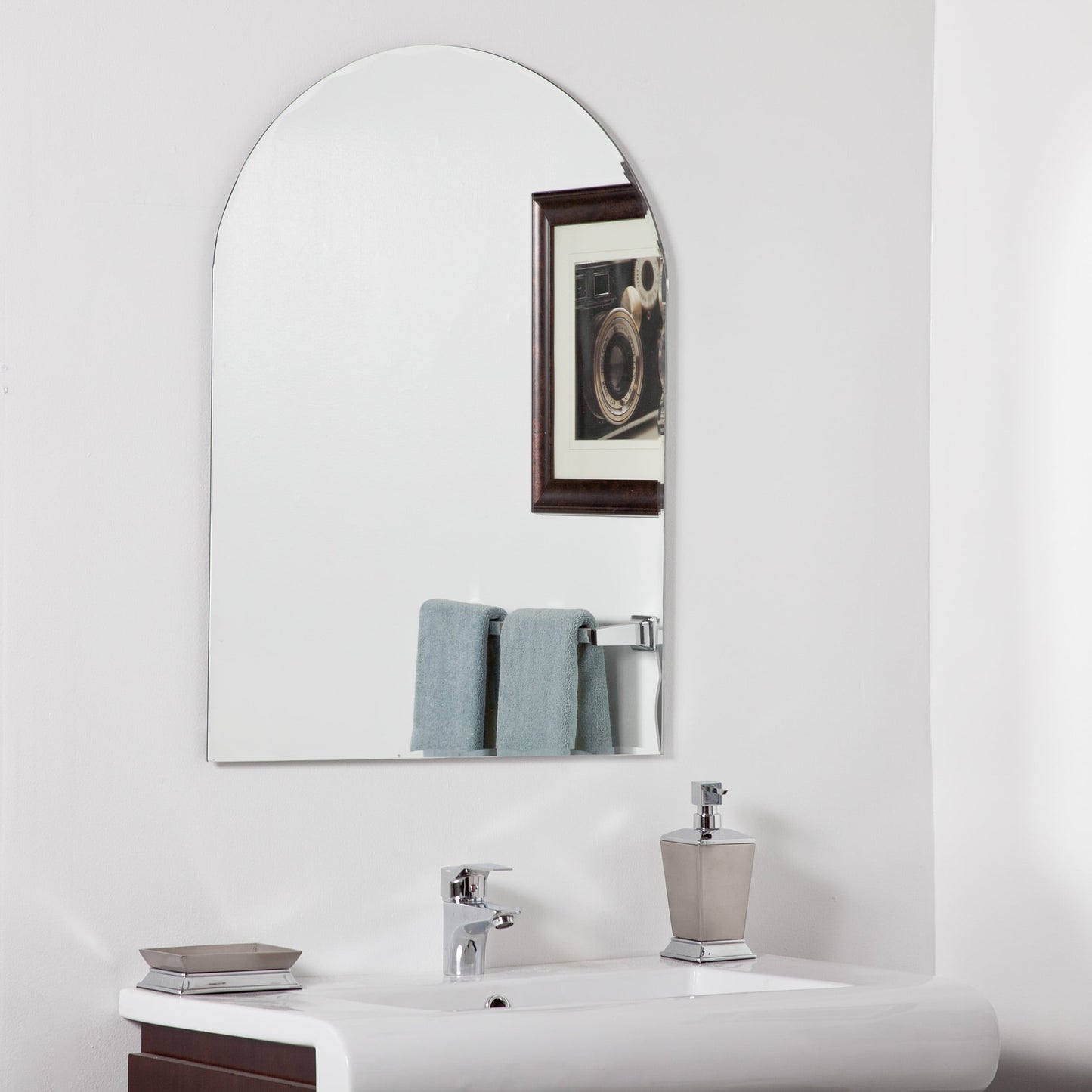 Specchio da bagno moderno senza cornice Rita Arch