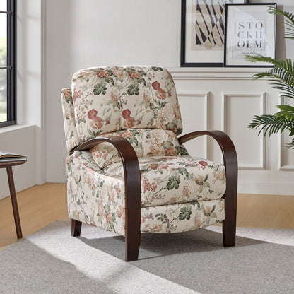 Poltrona reclinabile manuale in vera pelle Rita di Hulala Home