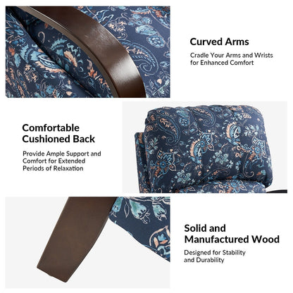 Poltrona reclinabile manuale in vera pelle Rita di Hulala Home