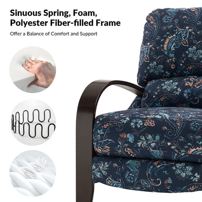 Poltrona reclinabile manuale in vera pelle Rita di Hulala Home