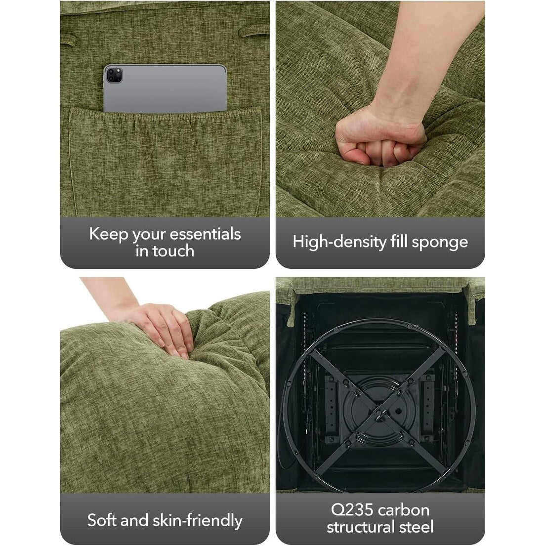 Sedia a dondolo girevole a 360°