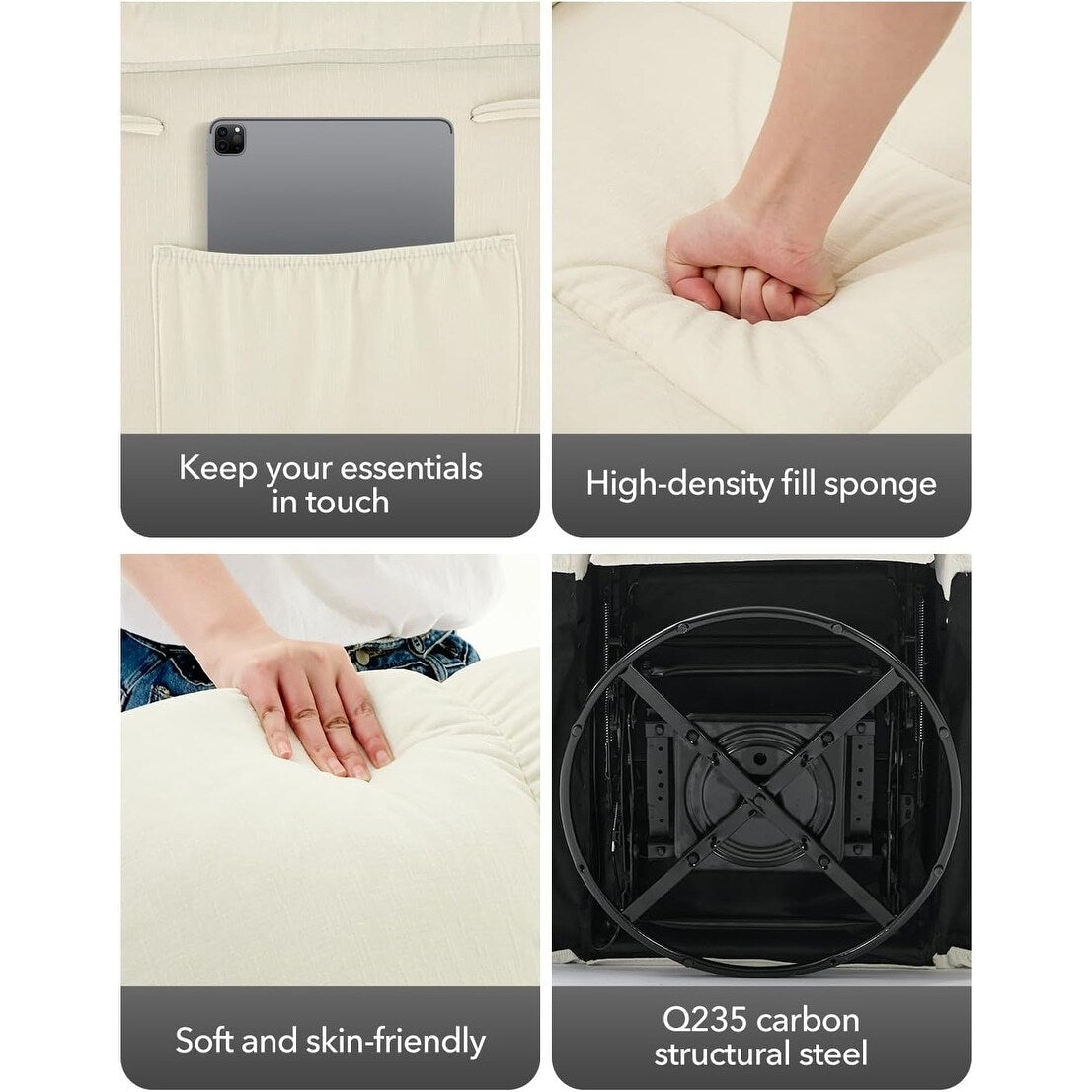 Sedia a dondolo girevole a 360°