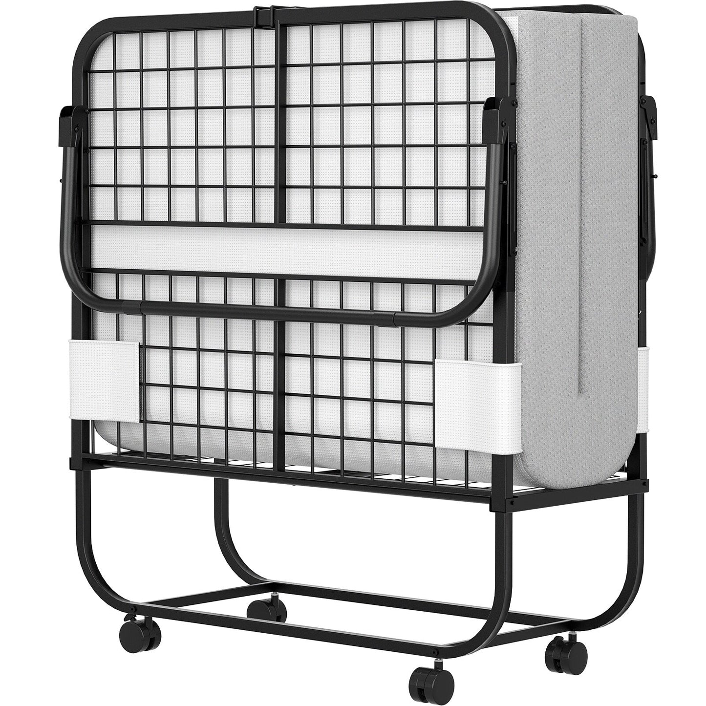 Letto pieghevole da 38'' con materasso, letto pieghevole portatile con telo di copertura